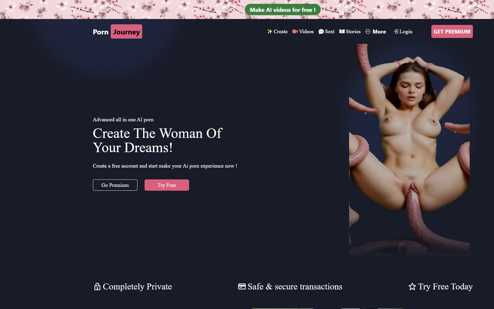 PornJourney homepage & landing experience